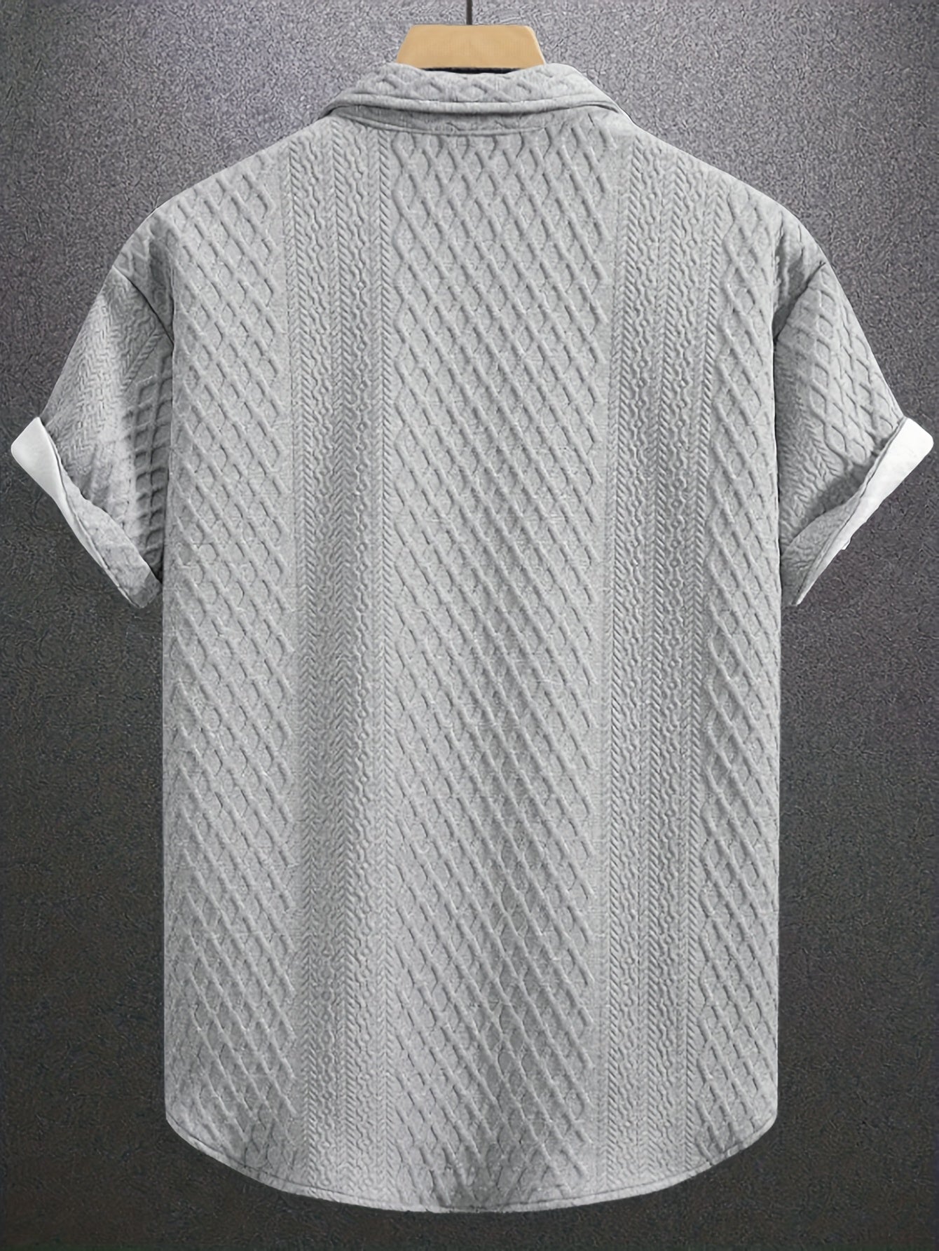 Men's Casual Short Sleeve Golf Shirt - Breathable Striped Pattern, Machine Washable Regular Fit for Summer Outdoor Hiking & Sports, Leisure Clothing | Classic Style | Nontransparent Material