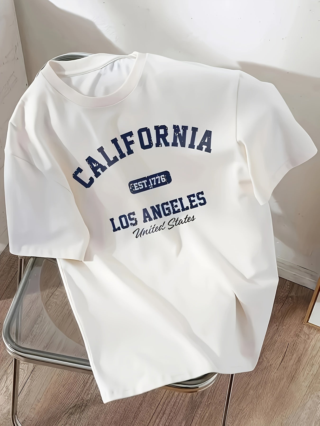 Men's California Graphic Print Breathable Mesh Quick-Dry T-Shirt - Lightweight Summer Casual Tee with Round Neck, Regular Fit for Outdoor Sports & Daily Wear, Skinfriendly Fabric, Active Lifestyle, Short Sleeve, Soft Texture, Printed Shirt, Active Men