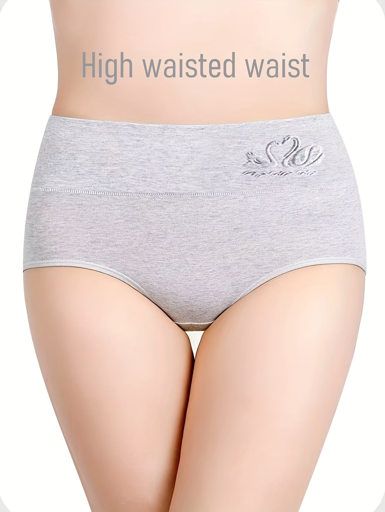 4pcs Seamless High-Rise Panties Set - Soft, Breathable, Elastic, Butterfly & Bow Design, Light Pink, Beige, Lavender, Comfortable & Flattering Underwear for Women, Comfortable Underwear | Minimalist Design | Smooth Texture